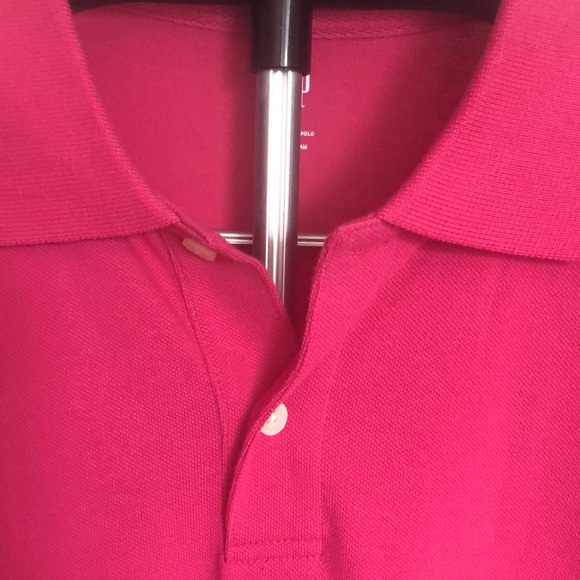 Gap Pink Stretch Pique Moisture Wicking Polo Short Sleeve Sz XL - Picture 5 of 7